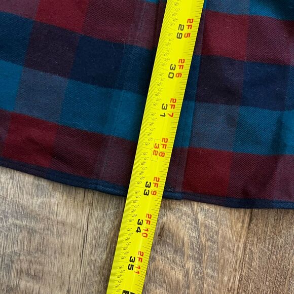 UNTUCKit Mens Shirt Long Sleeves Button Up Wrinkle Free Plaid Blue Red Size 3XL - Picture 9 of 11